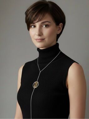 JENNY BIRD Rhine Tigers Eye Lariat Necklace
